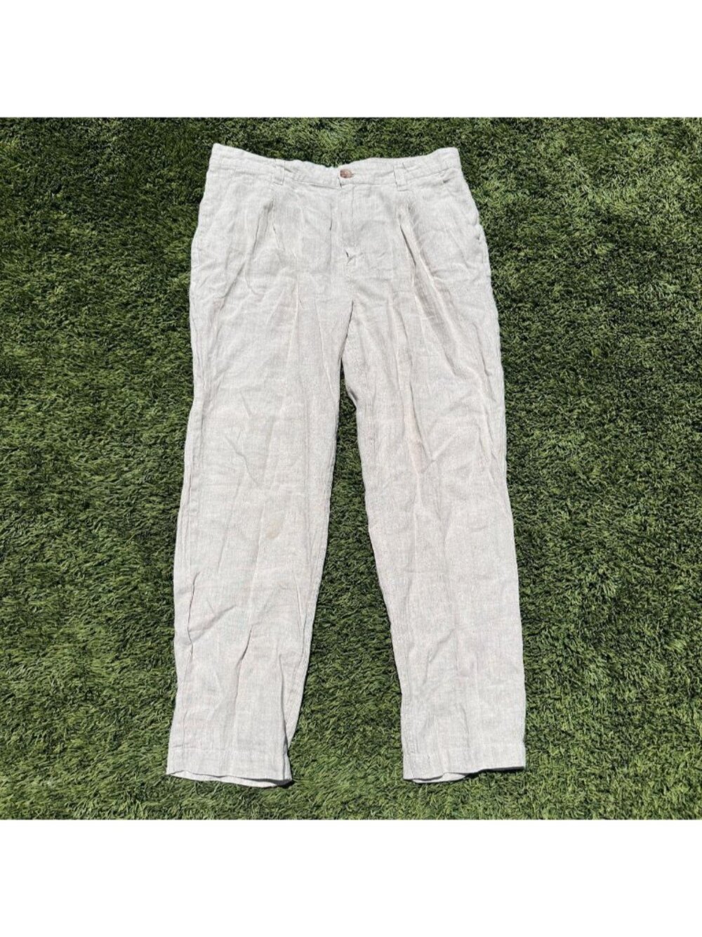 Cotton On 100% Linen Pants Beige Size L